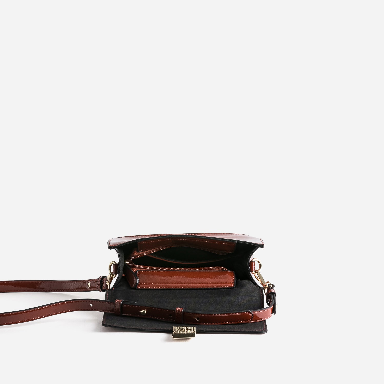 Sac à main tomette verni