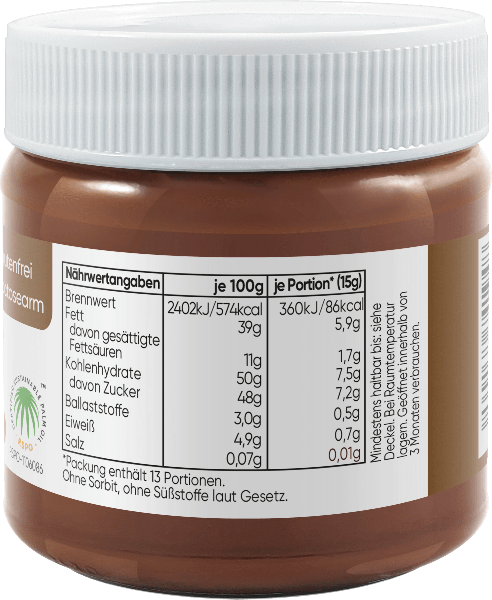 Schokoaufstrich, Nuss-Nougat, 200 g
