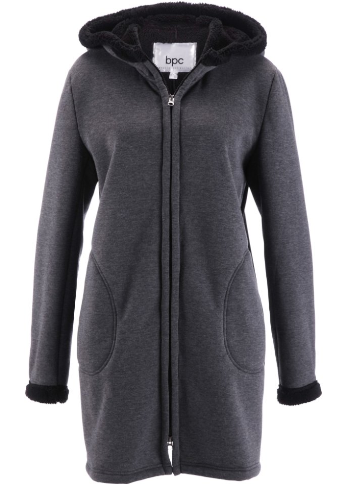 Sweatjacke mit Teddyfell