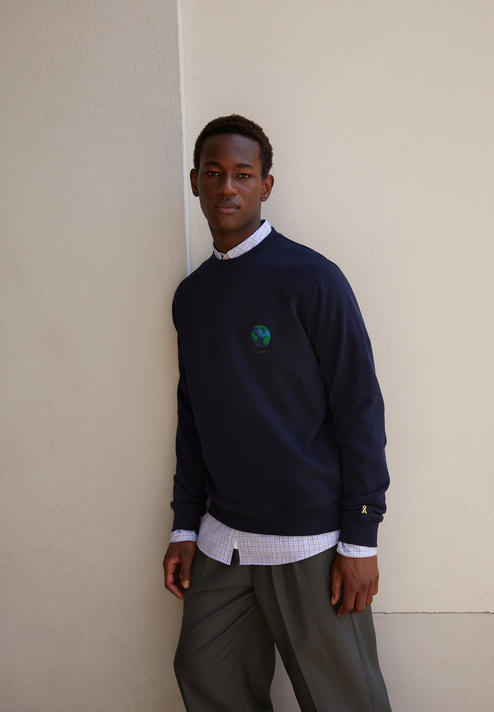 Sweatshirt Regular Fit aus Bio-Baumwoll Mix