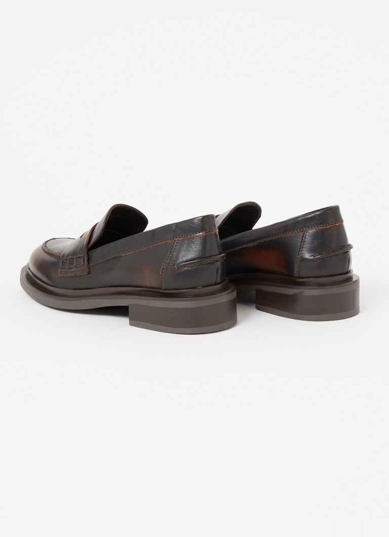 Dune London Giri mocassim van leer