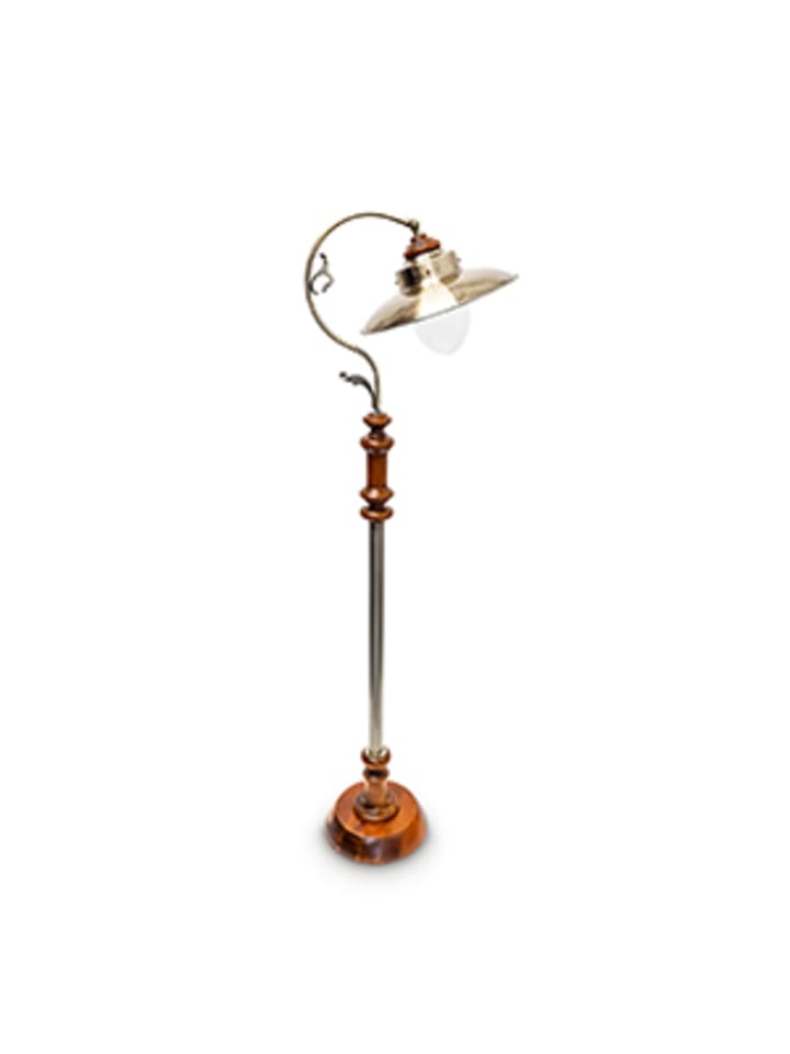 relaxdays Stehlampe in Gold/Braun günstig kaufen onesize
