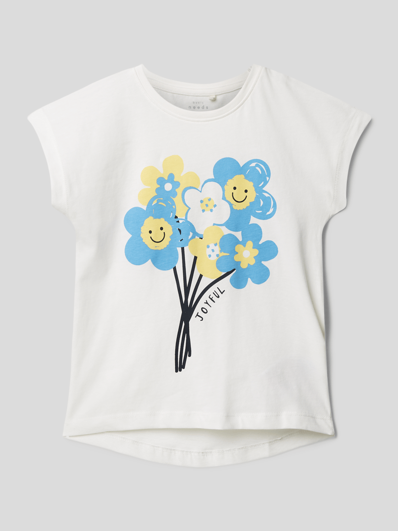 T-Shirt mit Motiv-Print Modell 'VIGEA' in weiß
