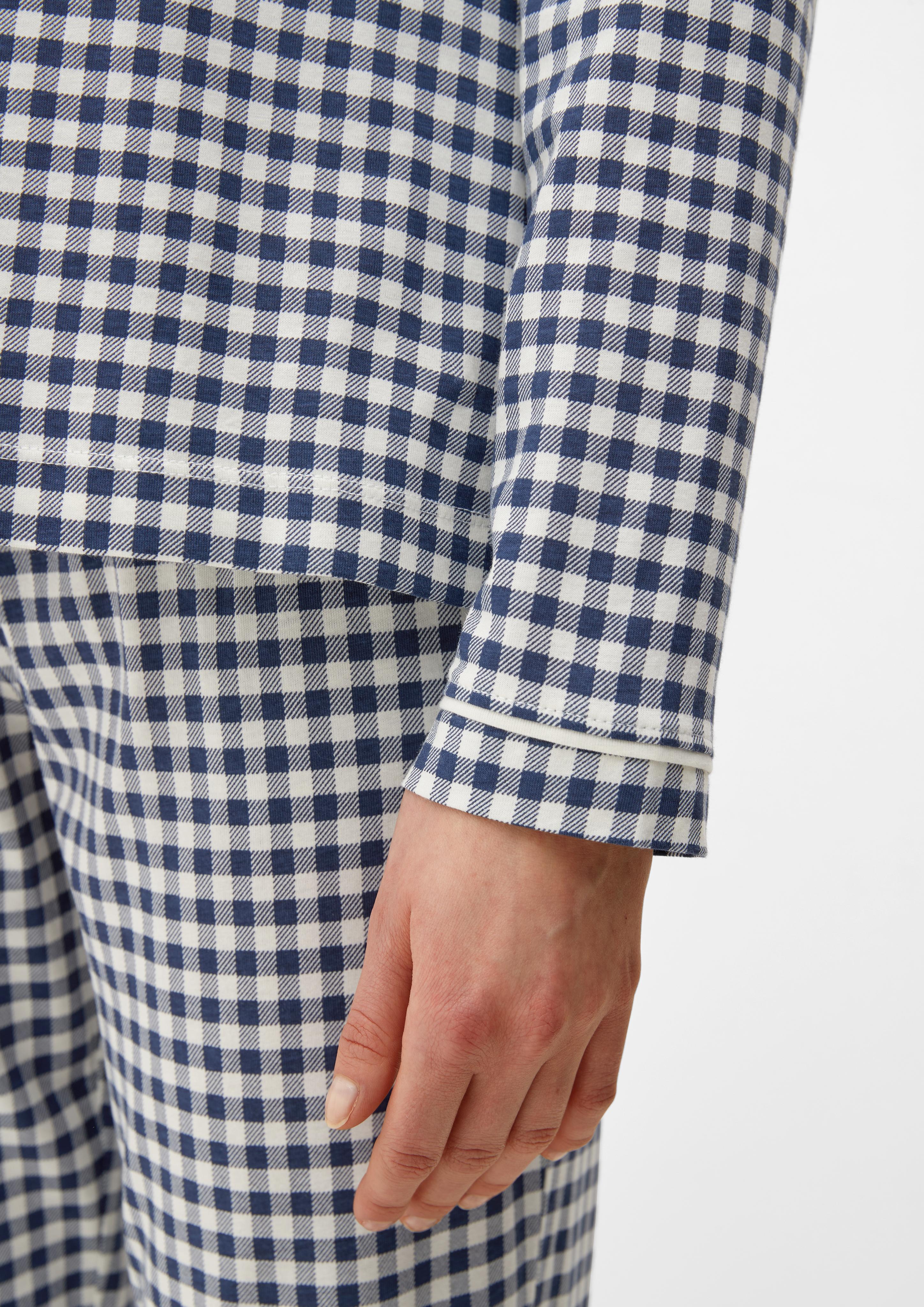 Langer Pyjama mit Vichy-Muster  6008448-5870