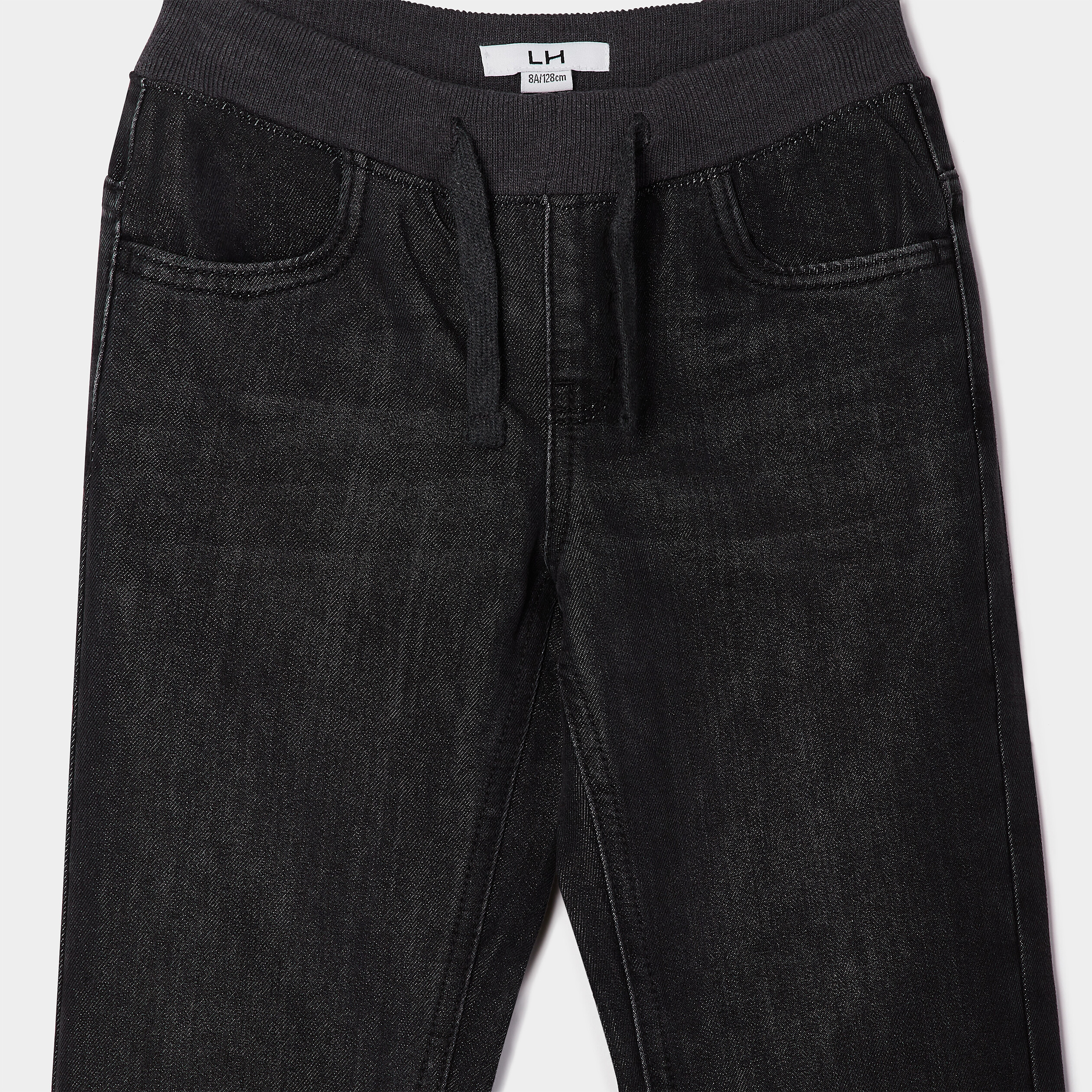 Jeans regular taille ajustable gris garçon | La Halle
