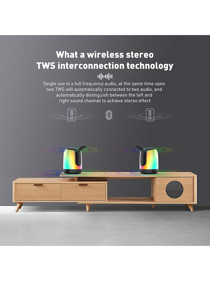 SmartCase Bluetooth-Lautsprecher mit Farbwechsel in Schwarz günstig kaufen onesize