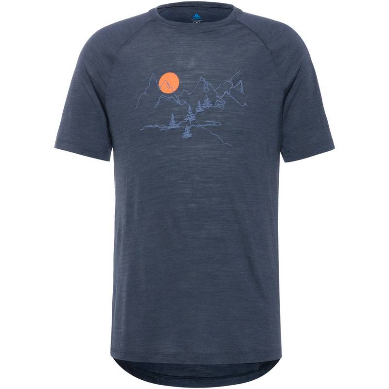 Odlo ASCENT 130 LANDSCAPE Funktionsshirt Herren