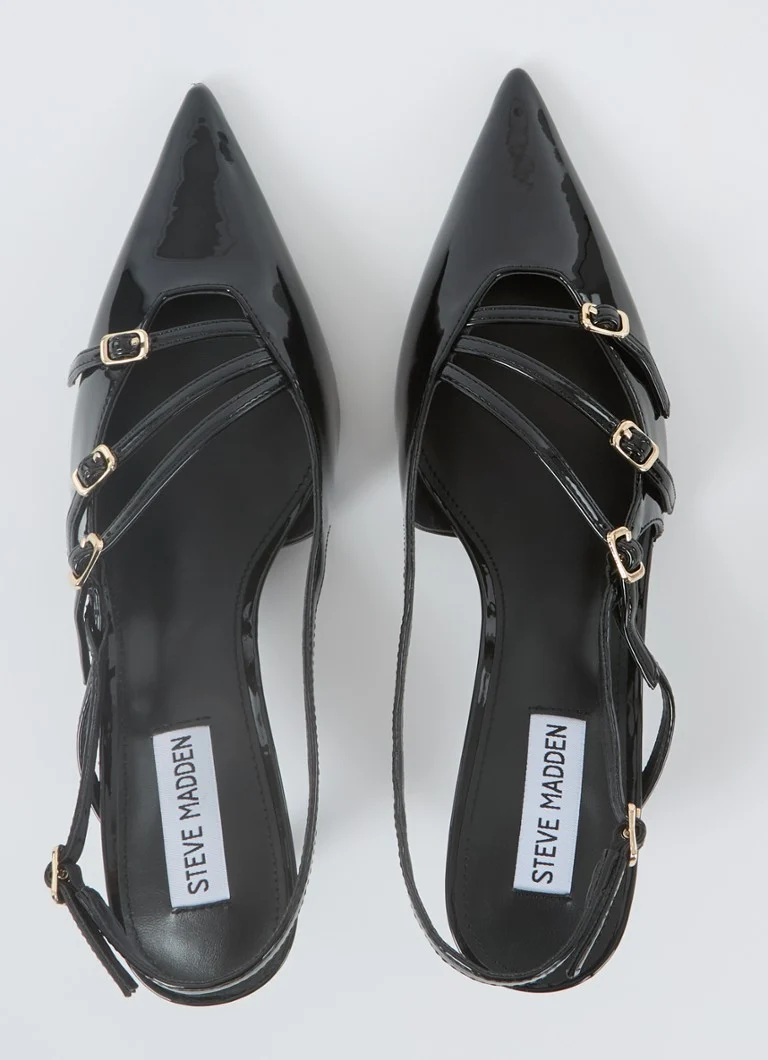 Steve Madden Liana slingback s detailem přezky a lakovanou úpravou