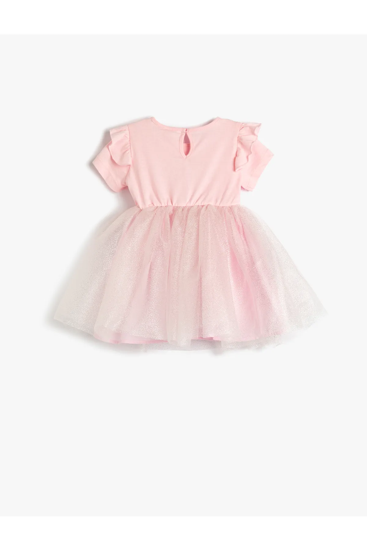 Koton  Kleid Tutu Rock Rüschen Kurzarm Baumwolle Stickerei detailliert