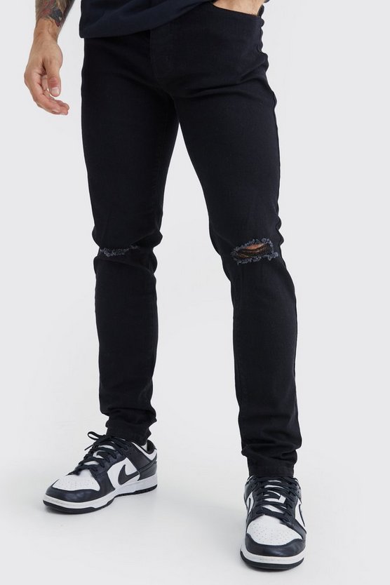 Skinny Jeans mit Riss am Knie