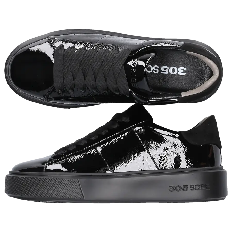305 SOBE - Sneaker low GYM Lackleder - schwarz