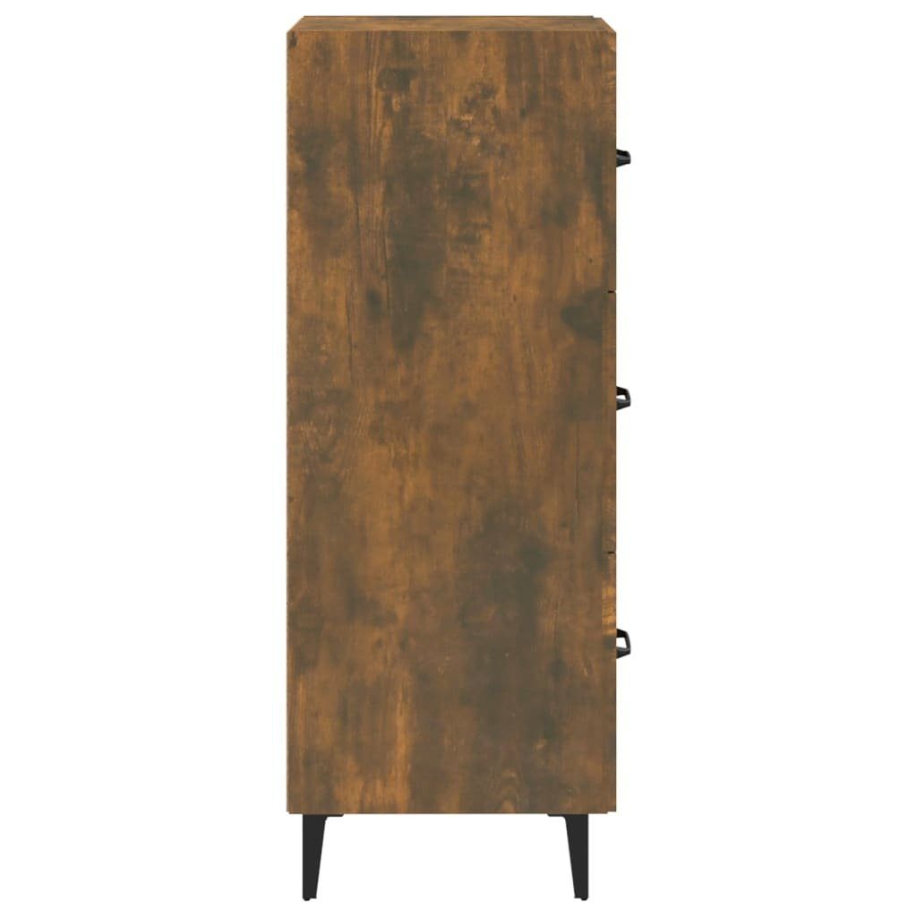 vidaXL Sideboard Sideboard Räuchereiche 34,5x34x90 cm Holzwerkstoff (1 St)