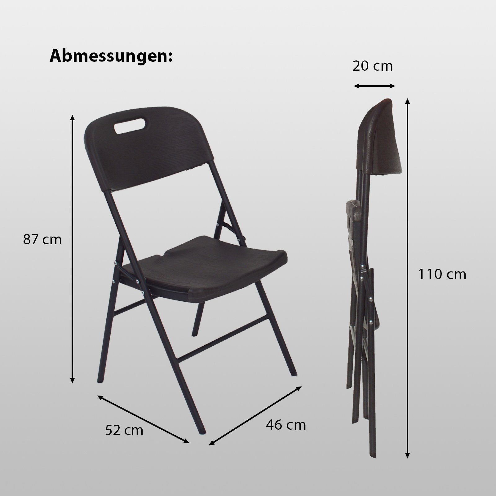 TRUTZHOLM Bierzeltgarnitur Klappstühle Gartenstuhl Campingstuhl 2er Set Balkonstuhl Optik nach, (2x Produkt, 2-tlg)