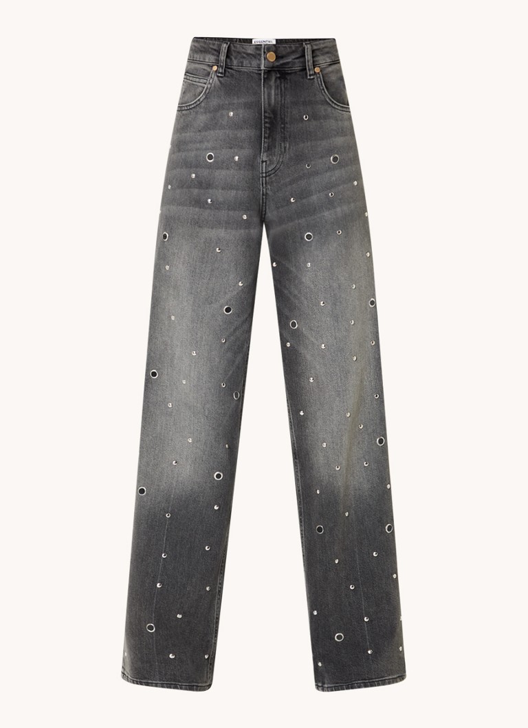 Jeans a gamba larga a vita alta Essentiel Antwerp Garment, lavaggio colorato