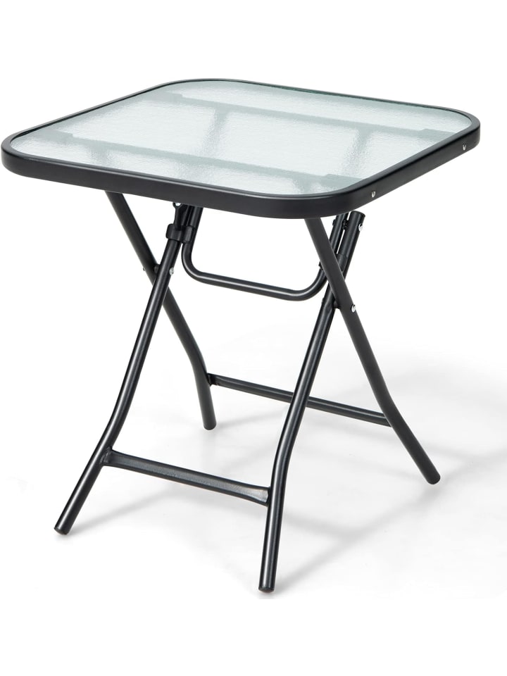 COSTWAY Bistrotisch quadratisch klappbar in Schwarz günstig kaufen onesize