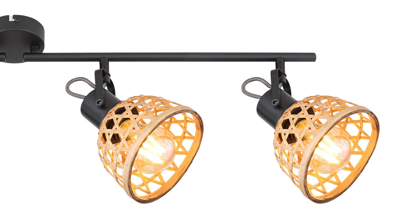 Globo Lighting - WENNA - Strahler Metall schwarz matt, 4x E27 LED