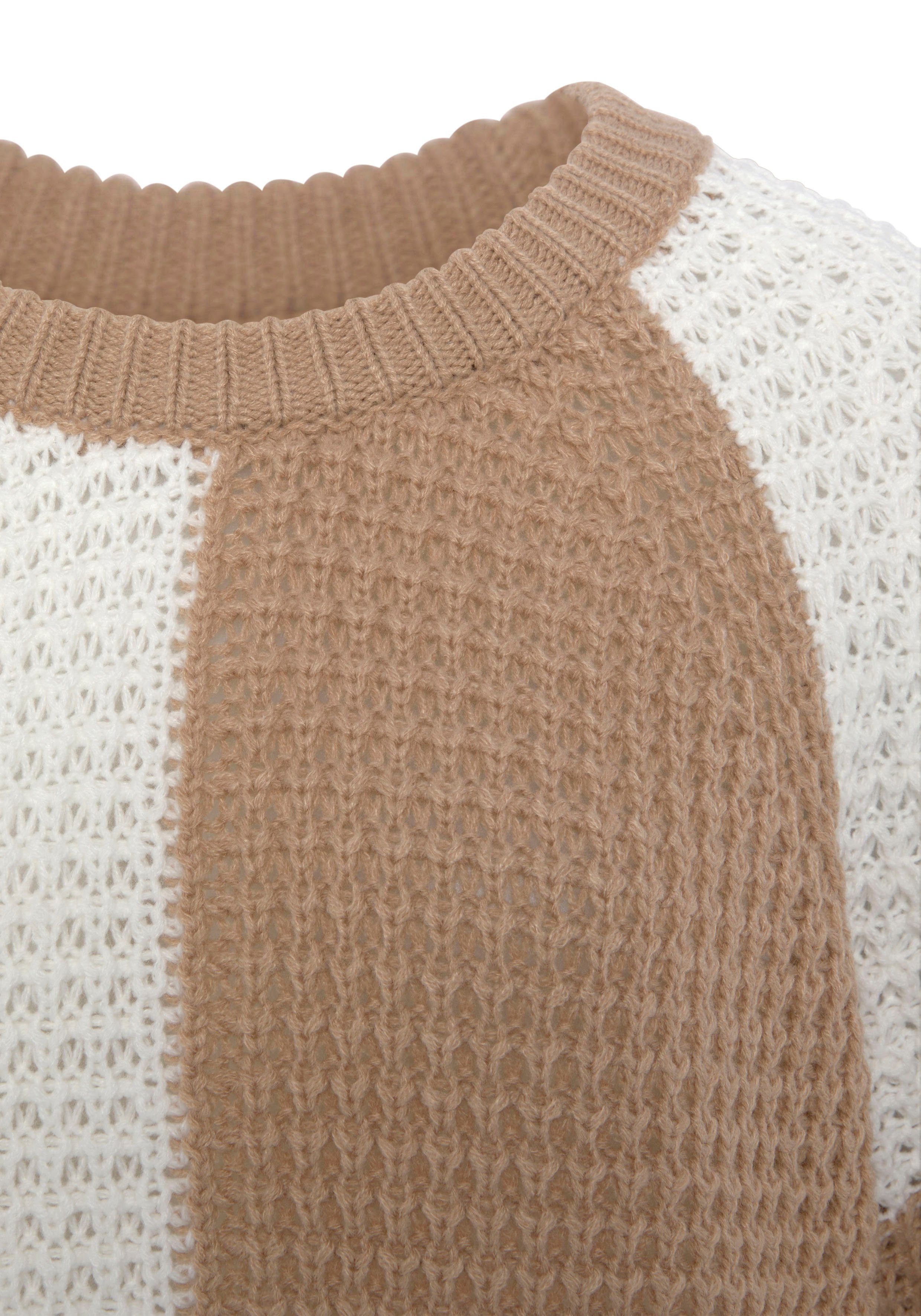 Vivance Strickpullover mit offener Struktur