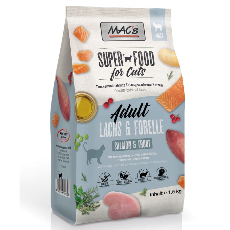 MAC's Superfood for Cats Adult Lachs & Forelle