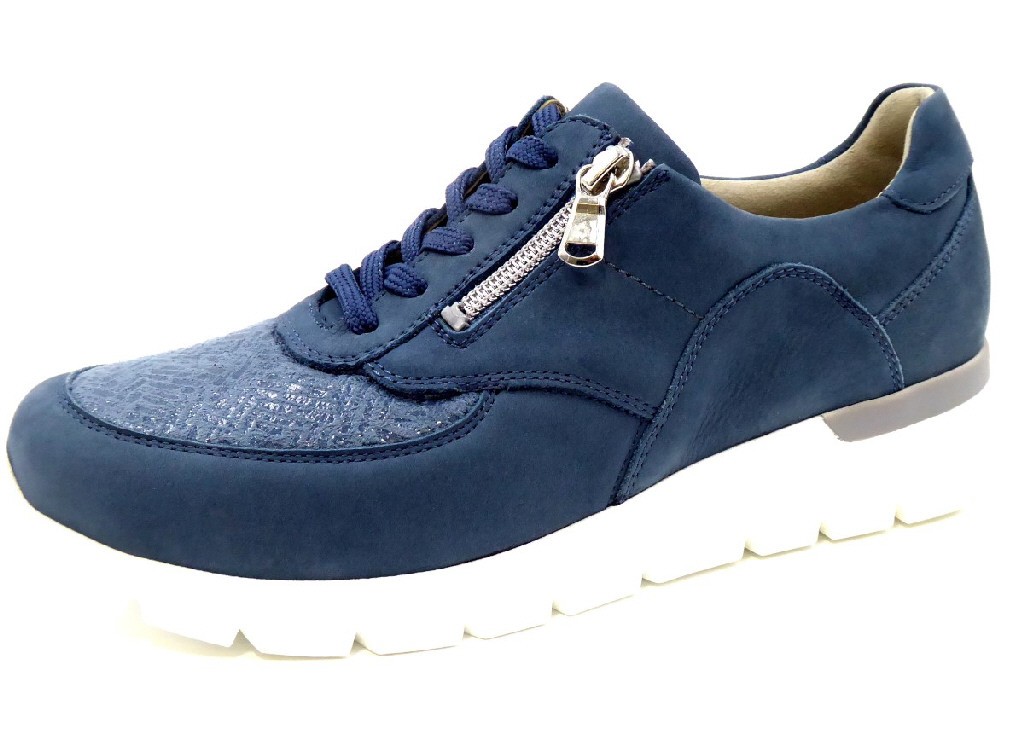 WALDLÄUFER Freizeit Schnürer blau