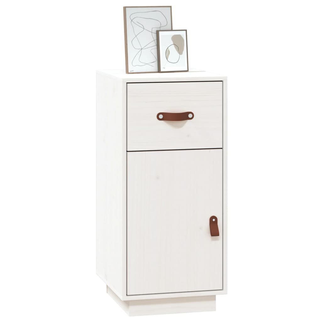 vidaXL Sideboard Sideboard Weiß 34x40x75 cm Massivholz Kiefer (1 St)