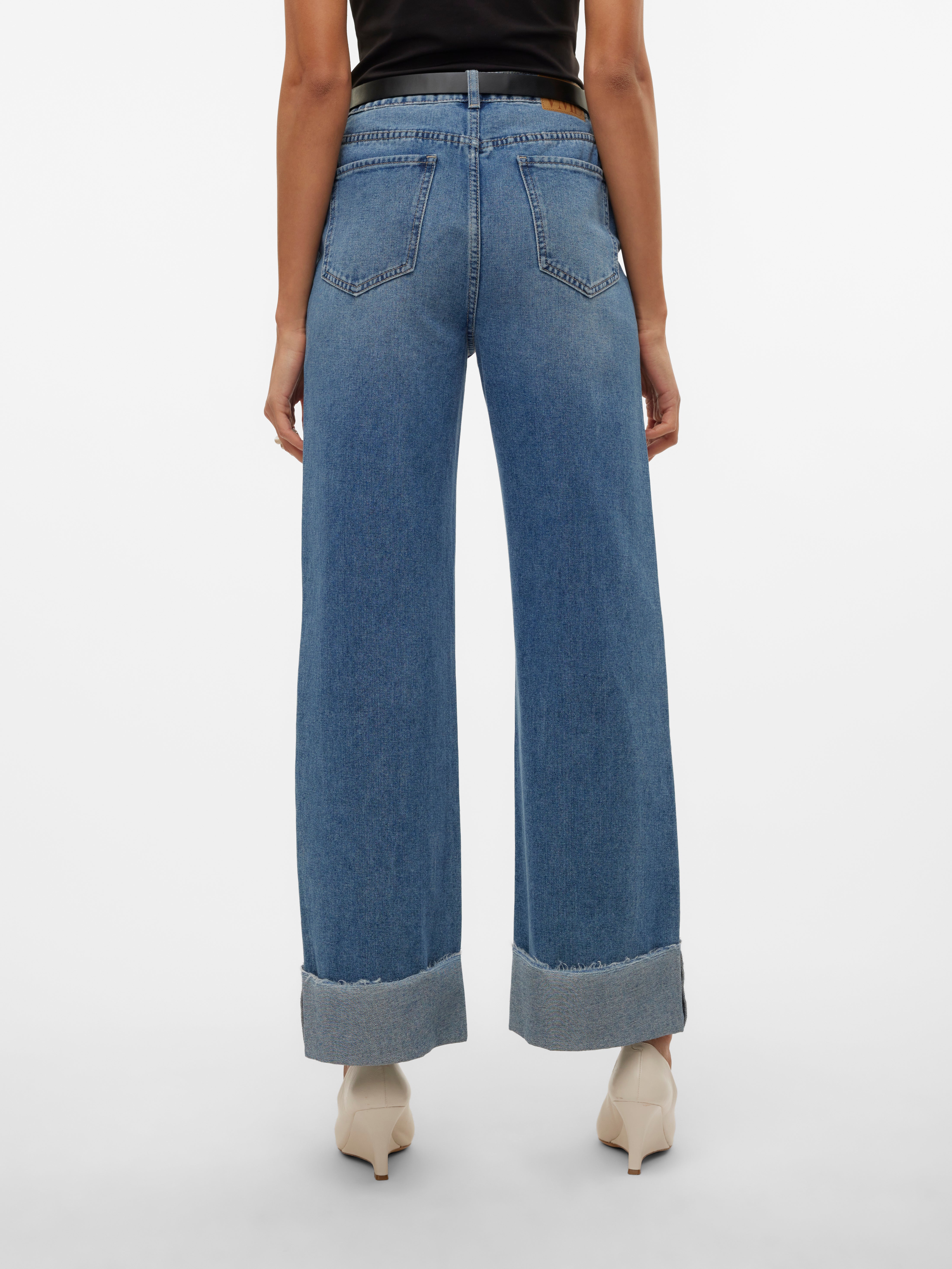 VMKATHY Hohe Taille Weit geschnitten Jeans