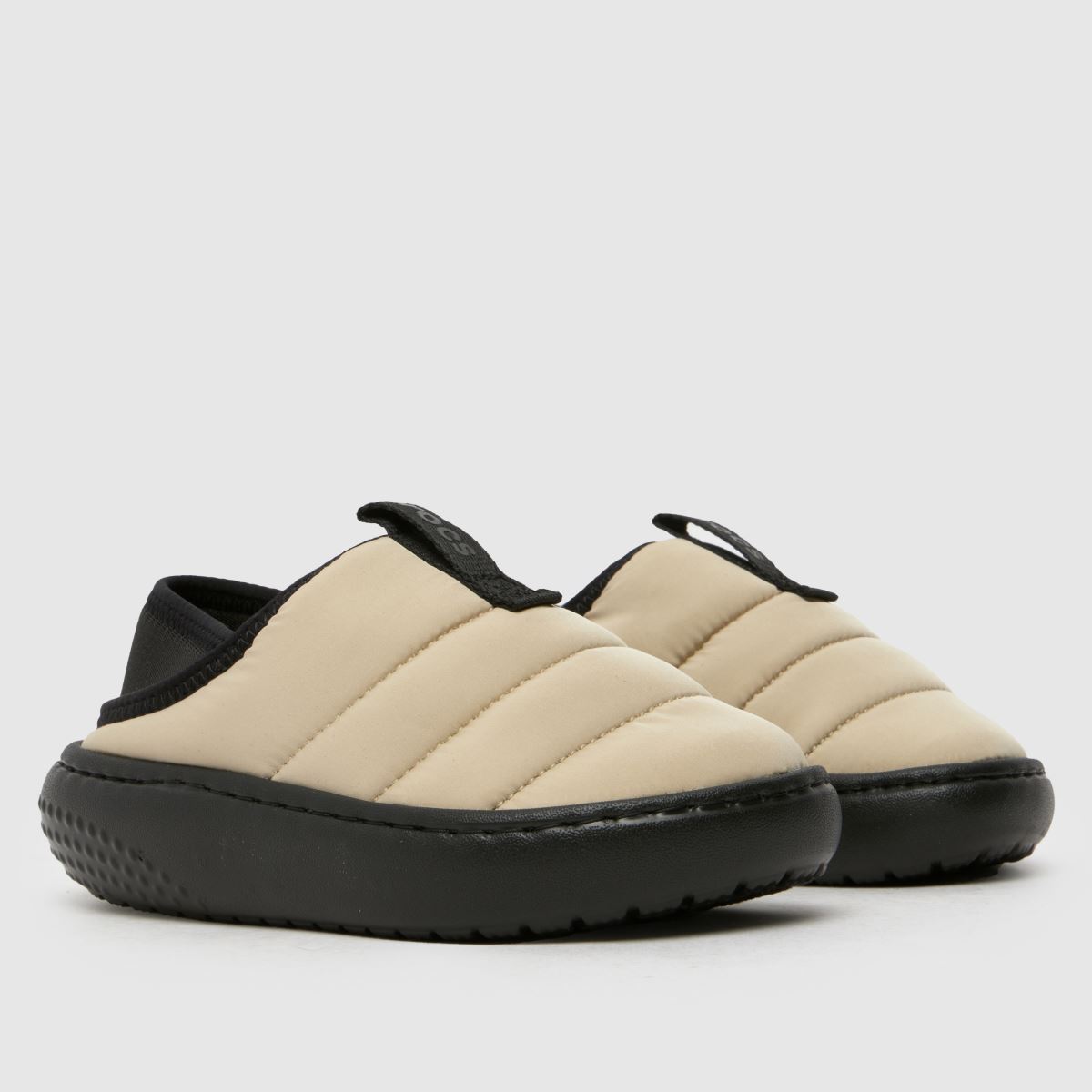 Crocs Natural Classic Puff Moc Tofflor För Pojkar Junior