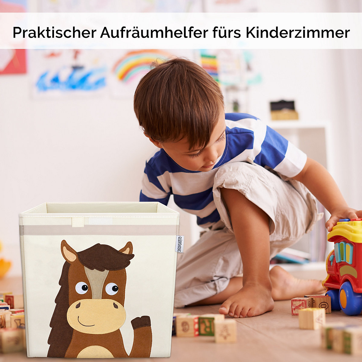 Aufbewahrungsboxen - 15 Motive I Spielzeugkiste mit Deckel I Boxen zur Aufbewahrung im Kallax Regal I Kinderzimmer Deko