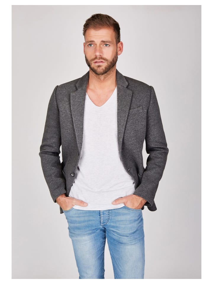 Steffen Klein Sweat-Sakko Centered in grau günstig kaufen