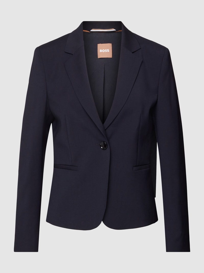 Blazer mit Knopfverschluss Modell 'Jarua' in marineblau