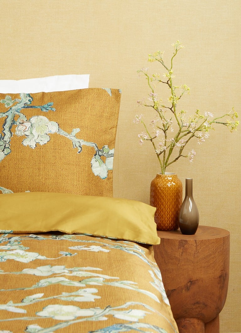 Set de lenjerie de pat „Muzeul Van Gogh înflorit” din satin de bumbac cu 220 de fire; fețe de pernă incluse.