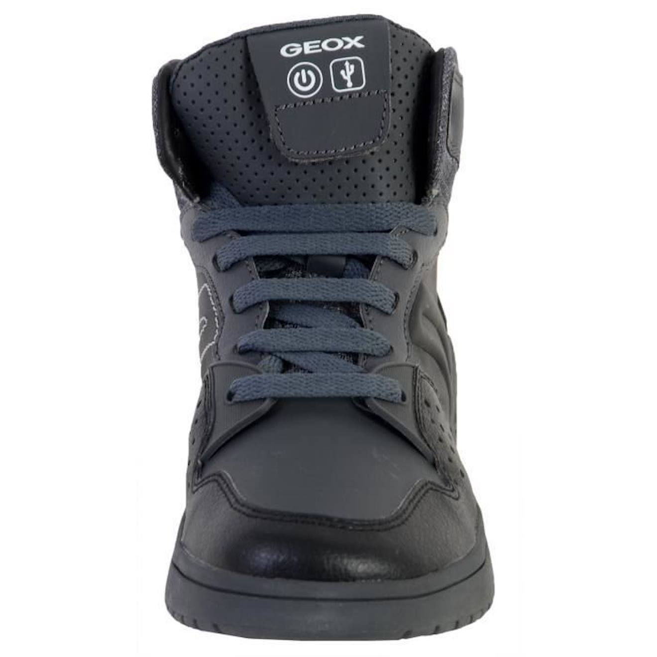 Basket Montante Geox Enfant/Garcons J Xled B.A YNT+TUMB.SYNT J947QA noir