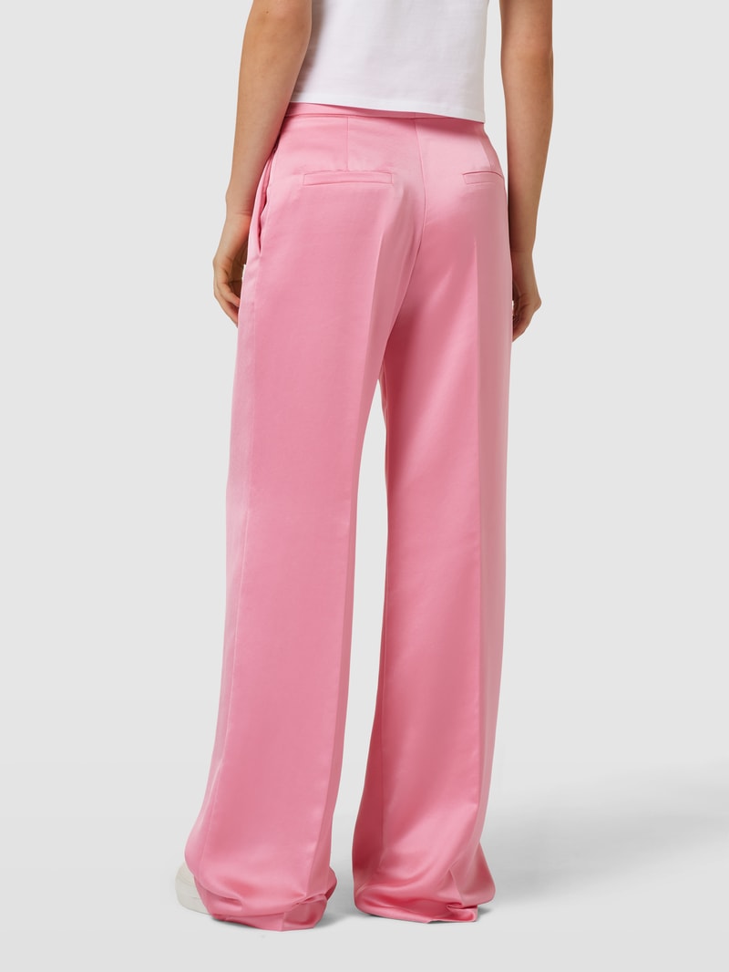 Hose mit Bundfalte Modell 'Himia' in pink