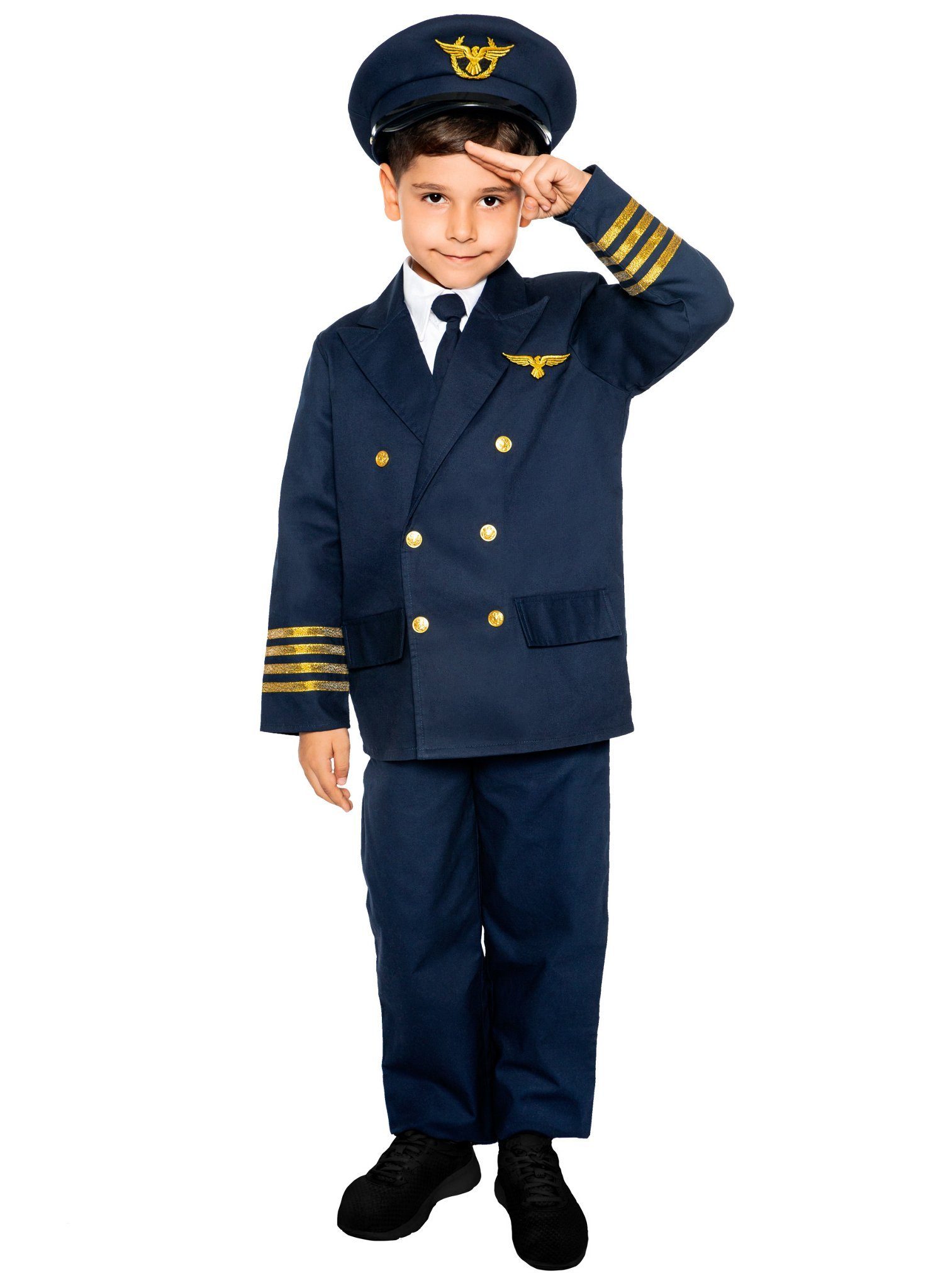 Maskworld Kostüm Pilot Kinderkostüm Deluxe, Zu Höherem berufen: Pilotenkostüm von MASKWORLD