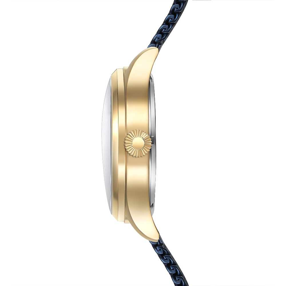 Joh. Rothmann Montre automatique Flight en Or jaune Acier inoxydable en Bleu Montre