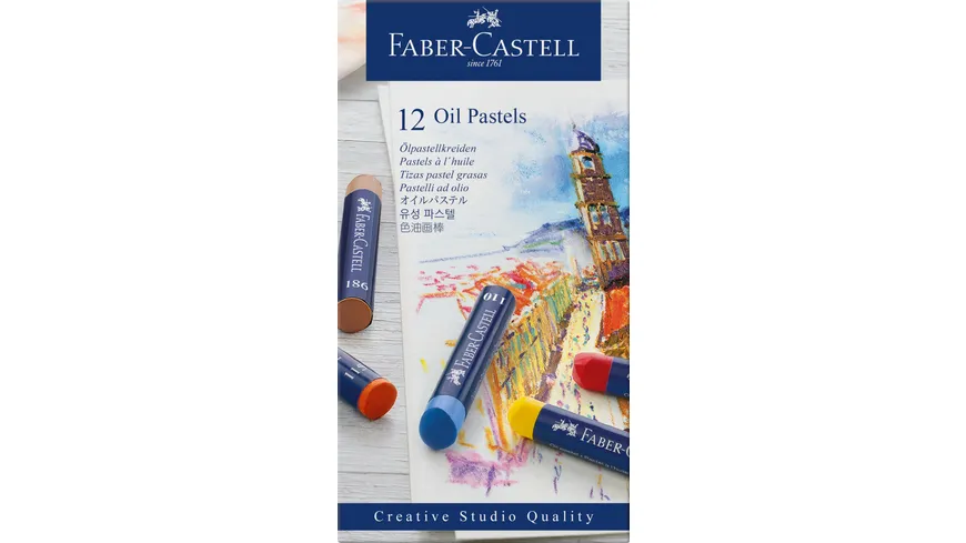 FABER-CASTELL Ölpastellkreiden 12er Kartonetui