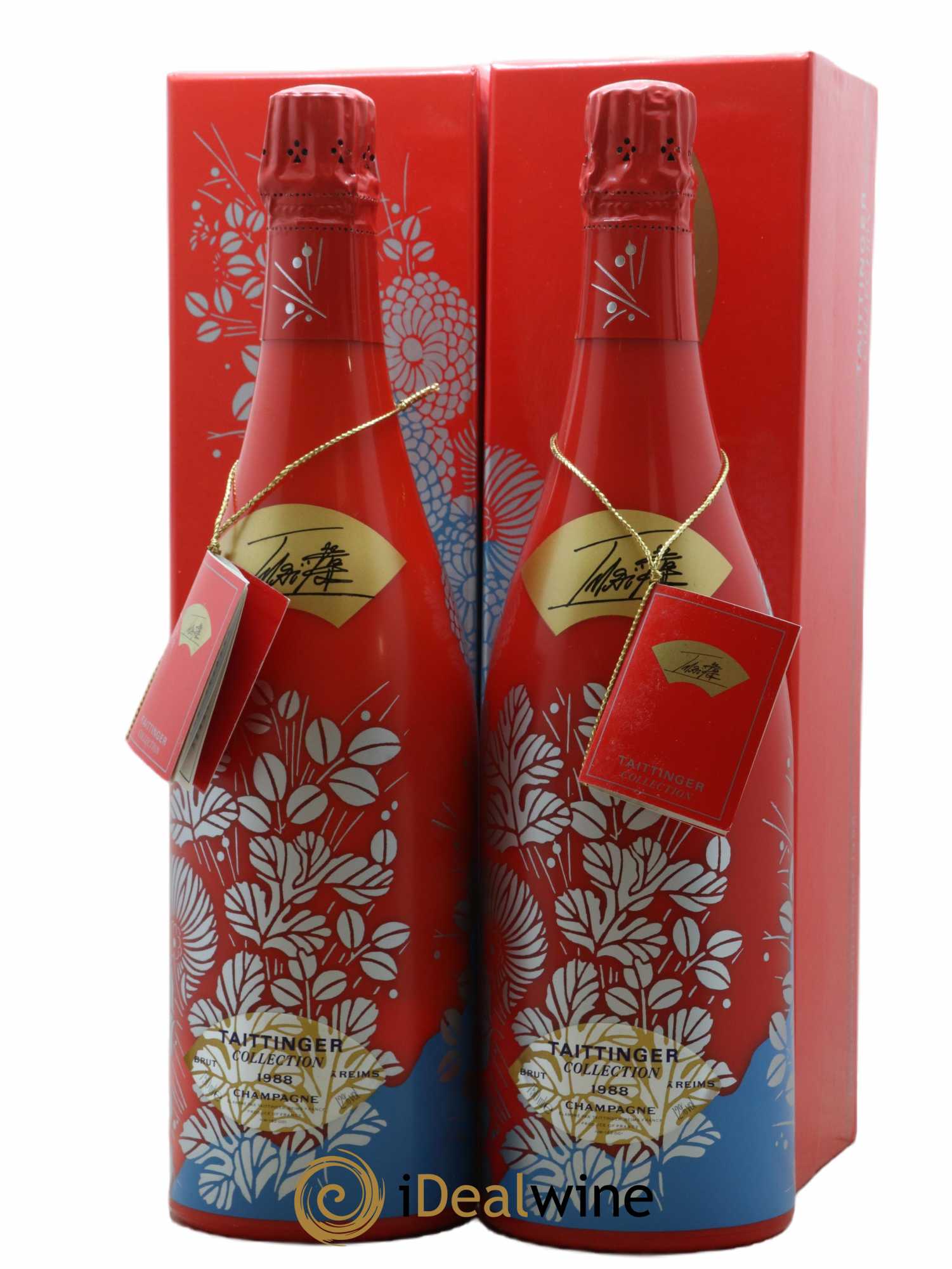 1988 - Collection Imaî Taittinger  1988 - Lot de 2 Bouteilles