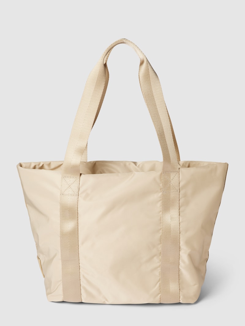 Shopper mit Label-Detail Modell 'ELIF' in sand