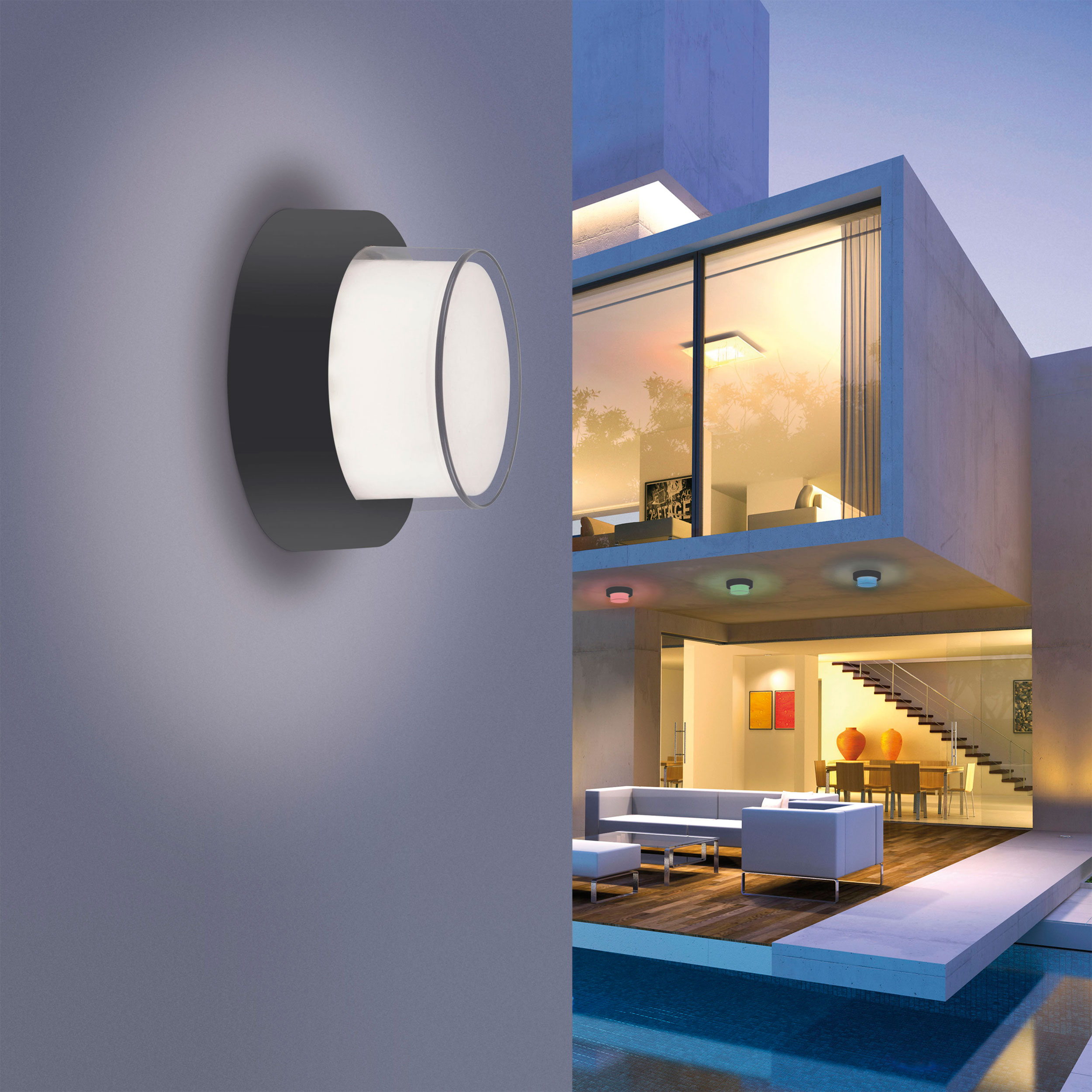 QLED-Deckenleuchte 1flg