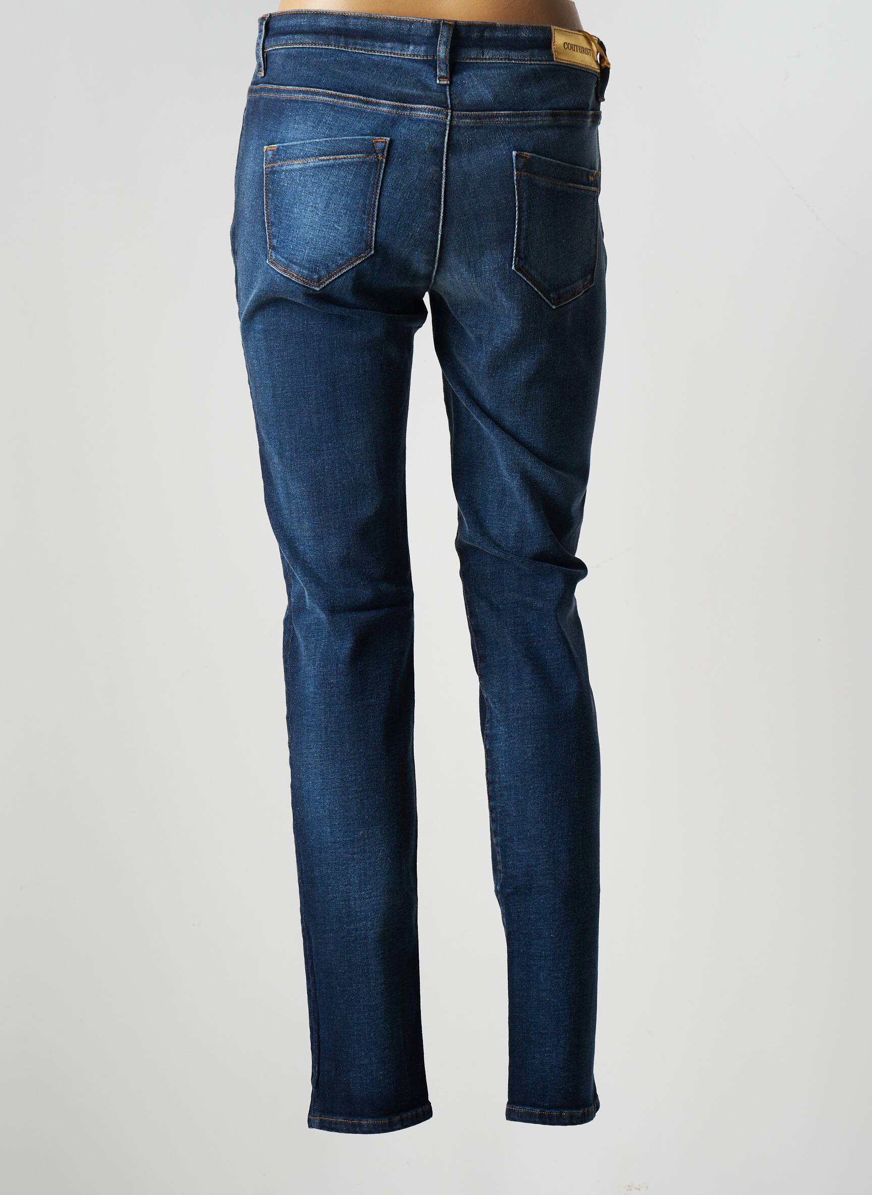 Couturist Jeans Coupe Slim Femme couleur bleu