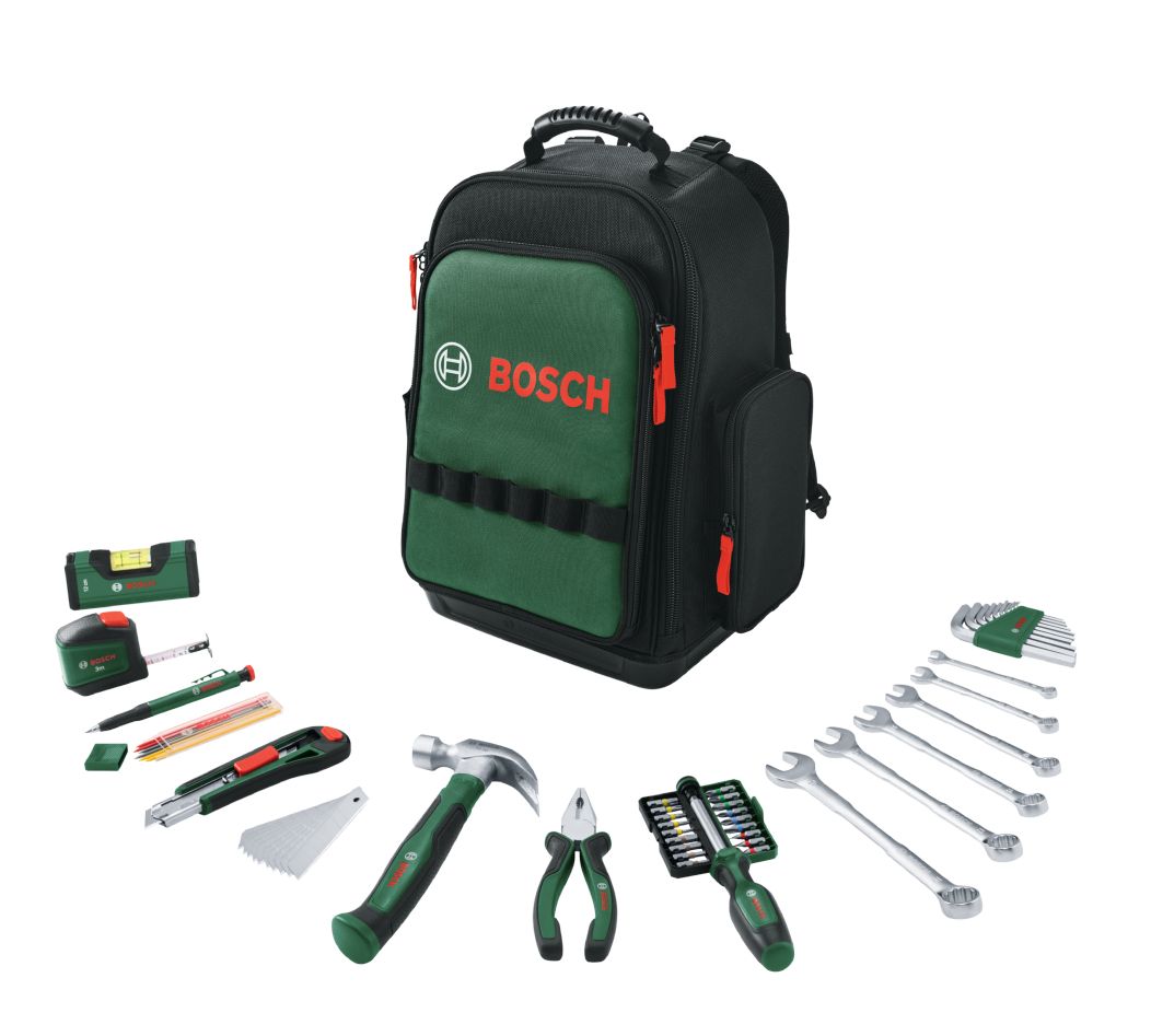 Ensemble de 60 outils Bosch Green Accessories 1600A02ZA1 avec sac à dos