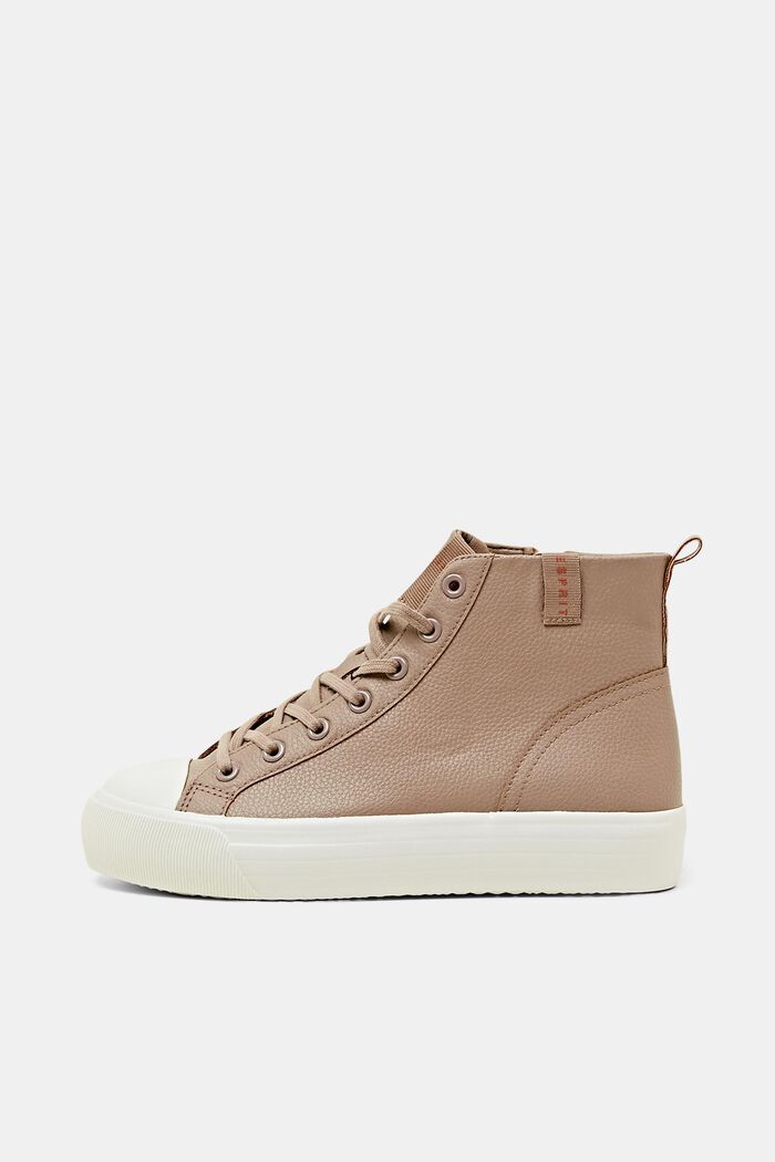 Plateau-Sneakers in Lederoptik