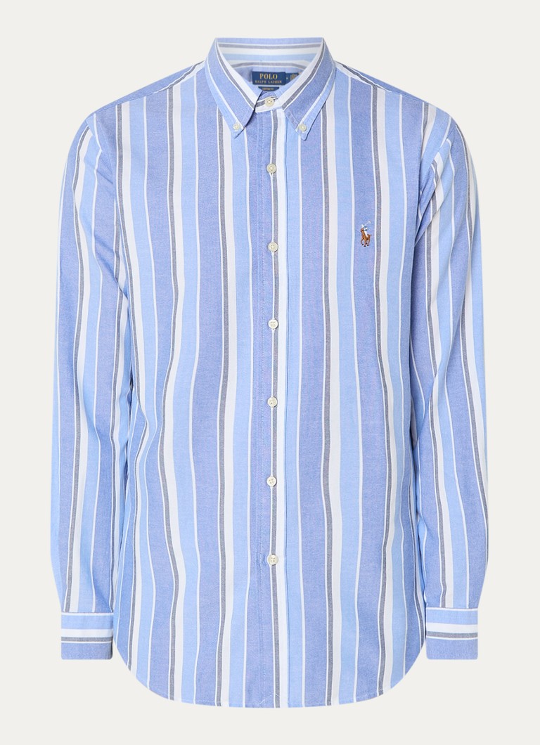 Ralph Lauren polo majica regularnog kroja s prugastim printom i vezom logotipa