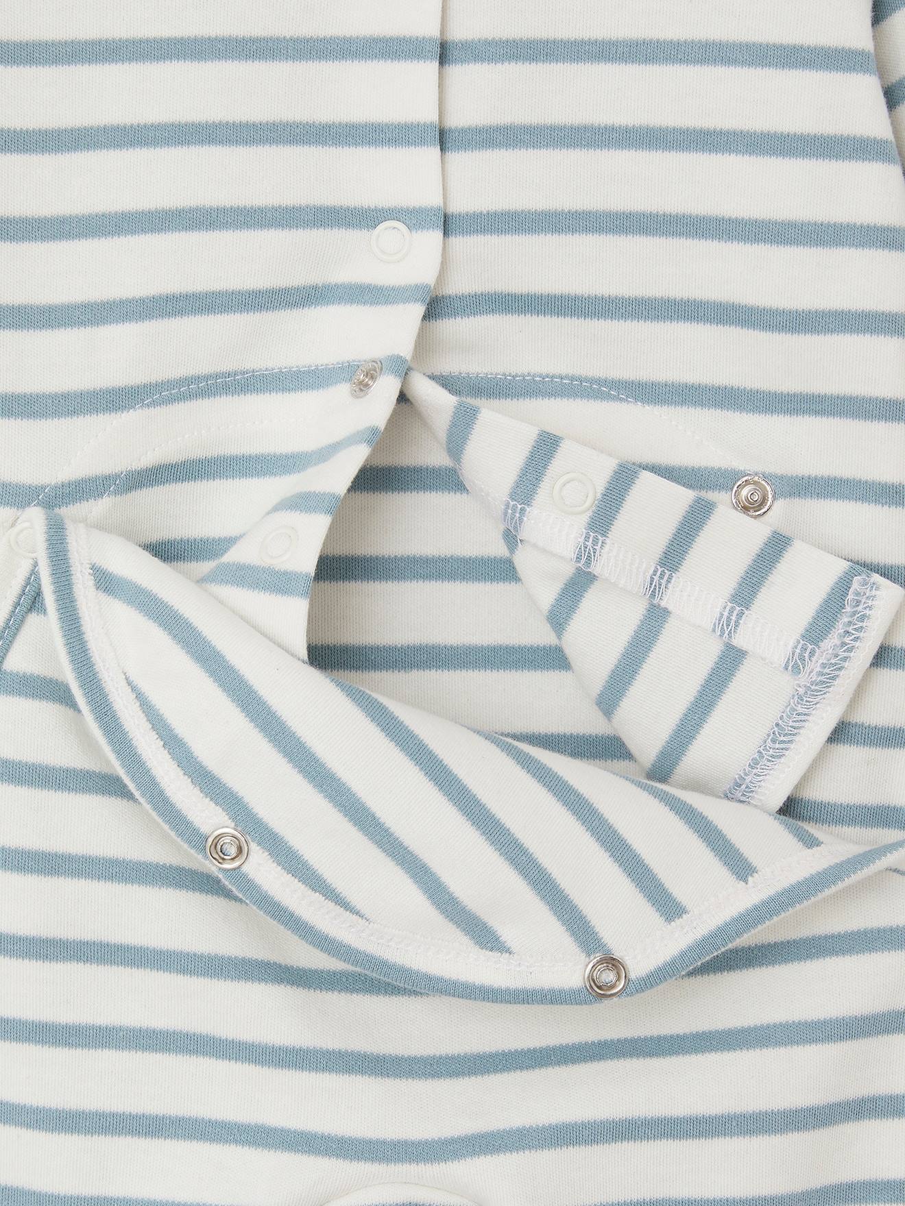 Vertbaudet Baby Jersey-Strampler Oeko-Tex - himmelblau