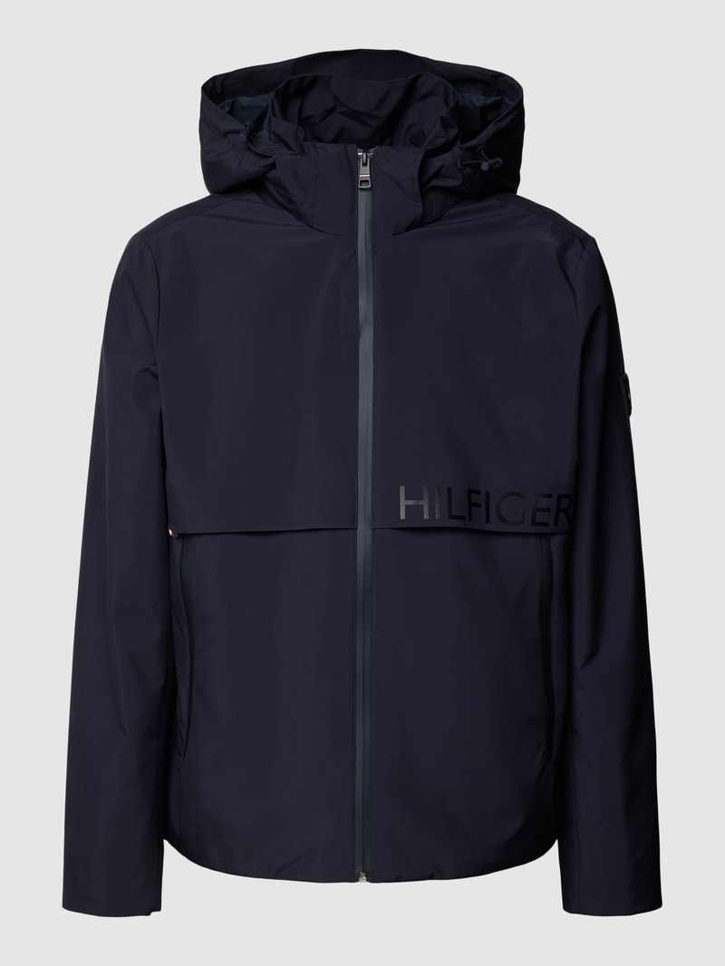 Jacke mit Stehkragen in marineblau