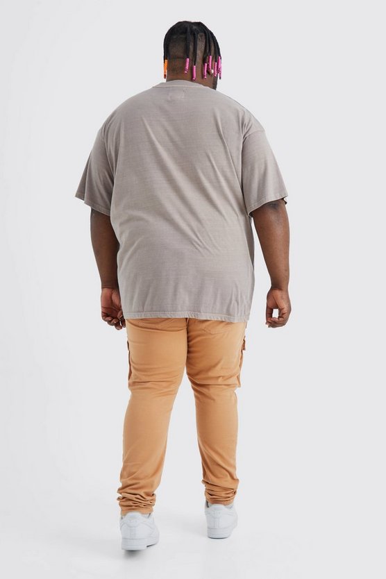 Plus Skinny Cargo-Hose mit Reißverschluss