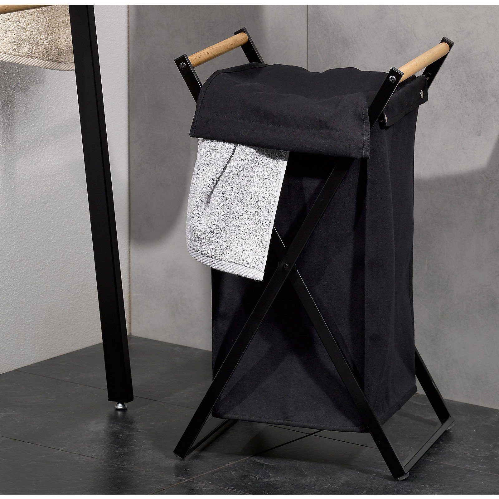 kela Wäschebox Oak, Segeltuch, Mattoptik, fester Stand