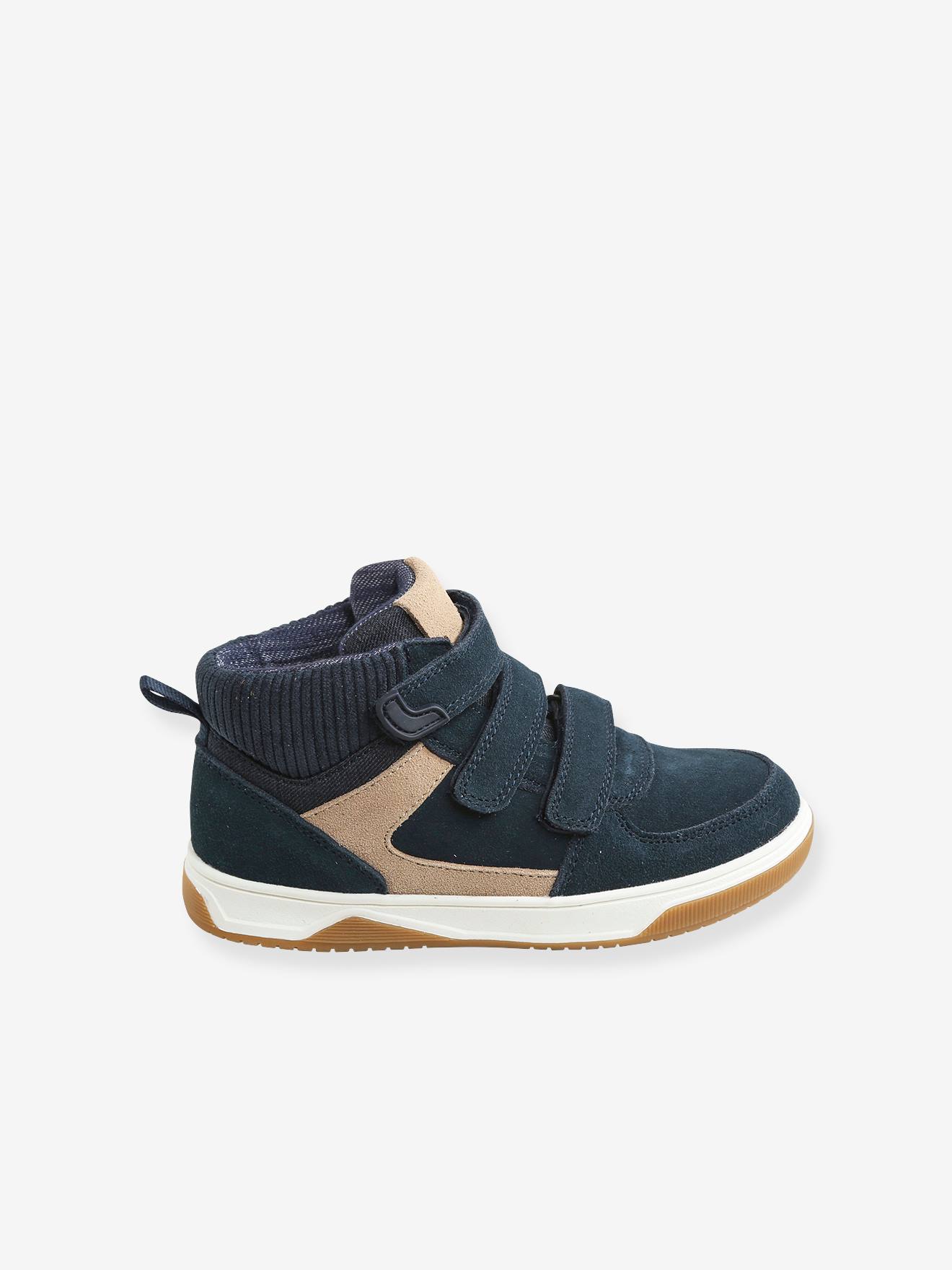Vertbaudet Hohe Jungen Sneakers mit Cord - marine