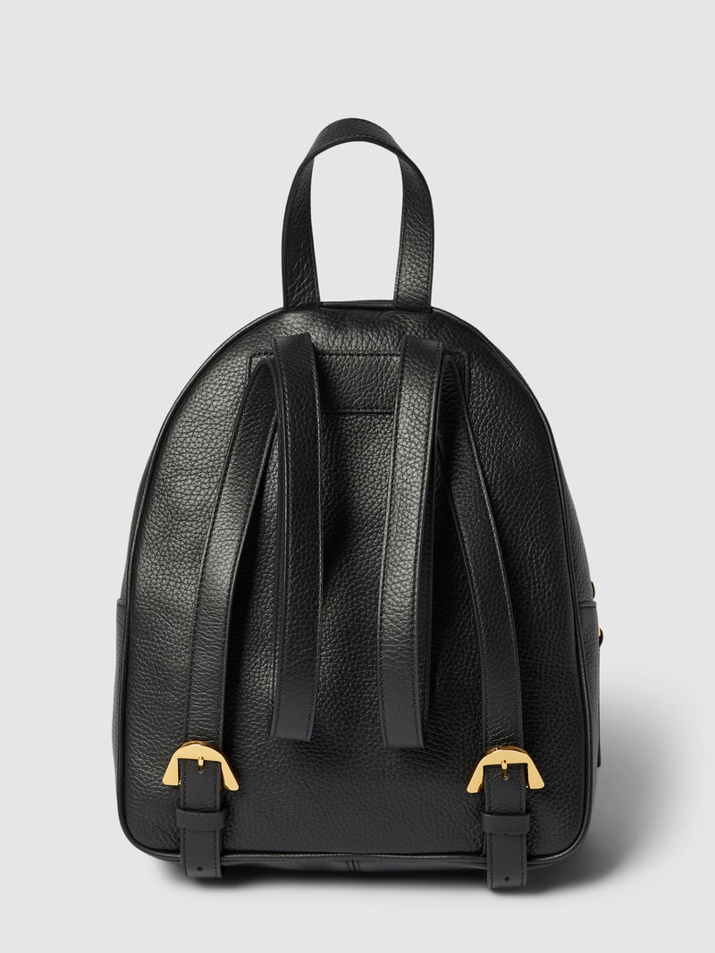 Rucksack mit Label-Applikation Modell 'COCCINELLE GLEEN' in schwarz