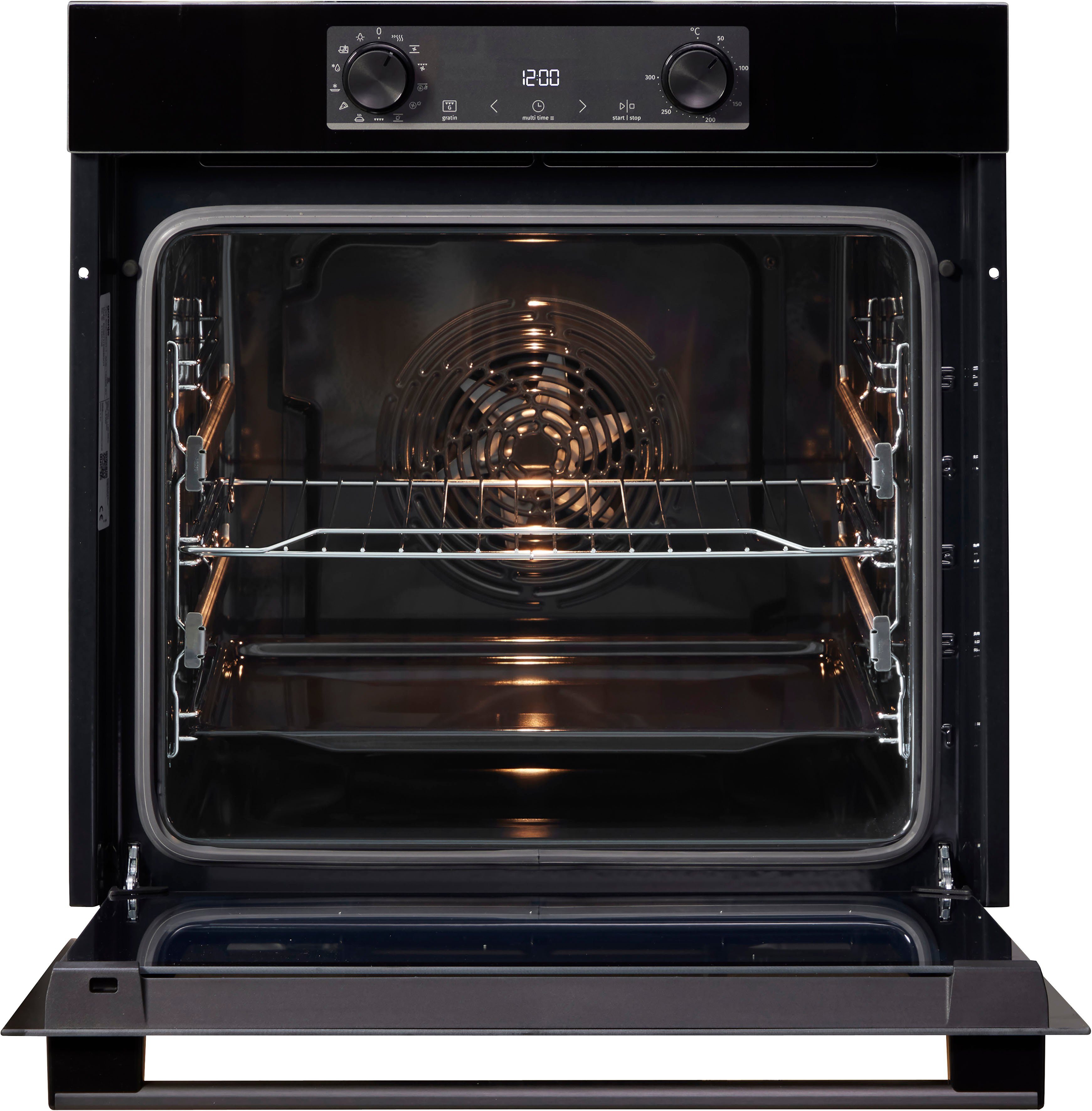 GORENJE Einbaubackofen BOS6737E09BGOT, mit 2-fach-Teleskopauszug, Aqua-Reinigungsfunktion, ExtraSteam