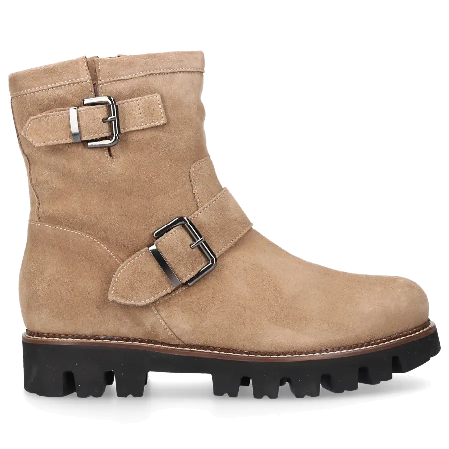 EN AVANT - Stiefeletten C022 Veloursleder - beige